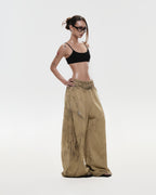 RVB Shinka Shift Oversized Sweatpants Sand Vietnamese Streetwear