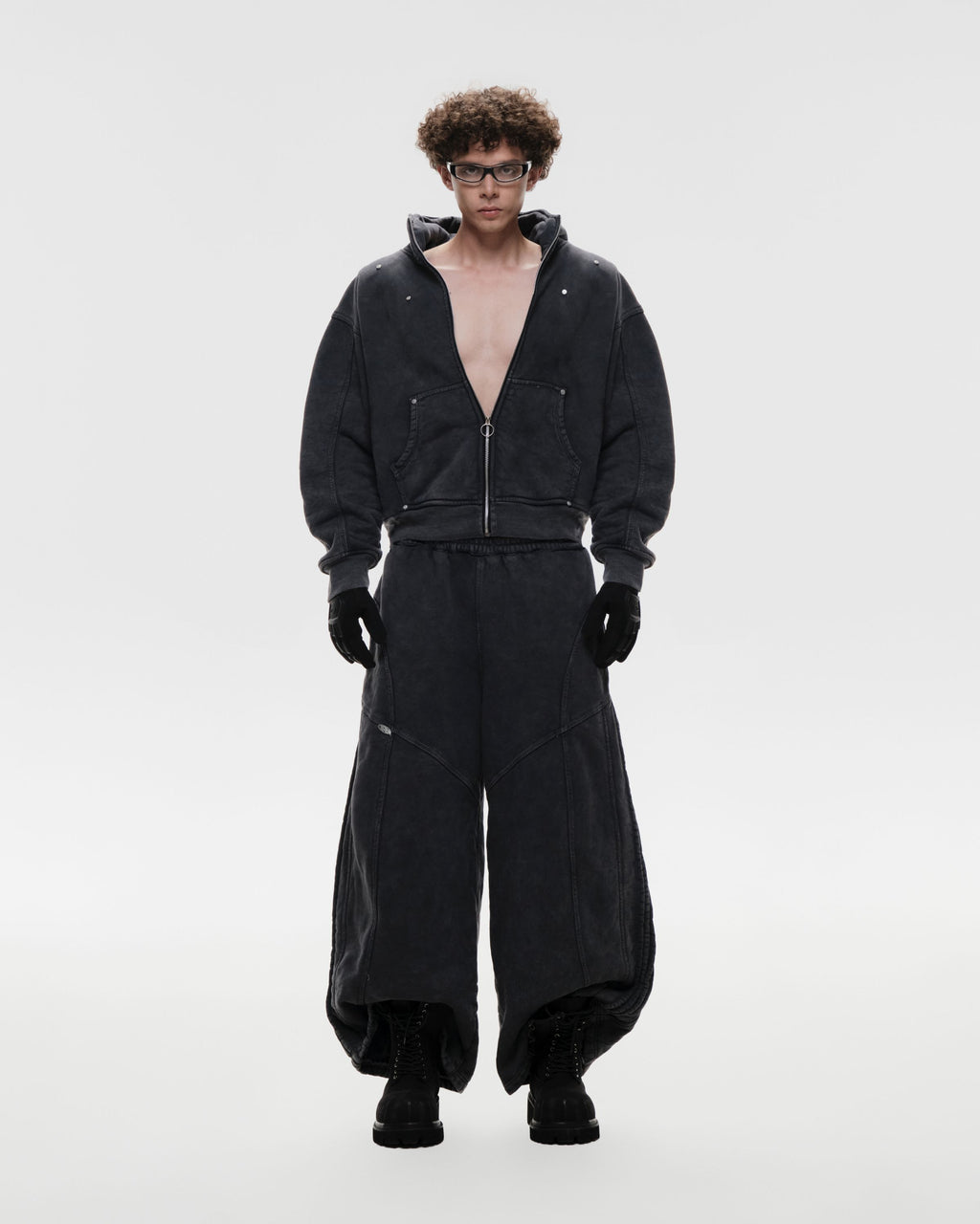 RVB Shinka Shift Oversized Sweatpants Dark Grey Vietnamese Streetwear