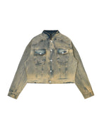 RVB Shinka Core Denim Jacket Boxy Jacket Beige Vietnamese Streetwear