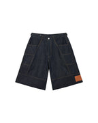 RVB Shinka Core Denim Jort Wide Leg Shorts Blue Vietnamese Streetwear