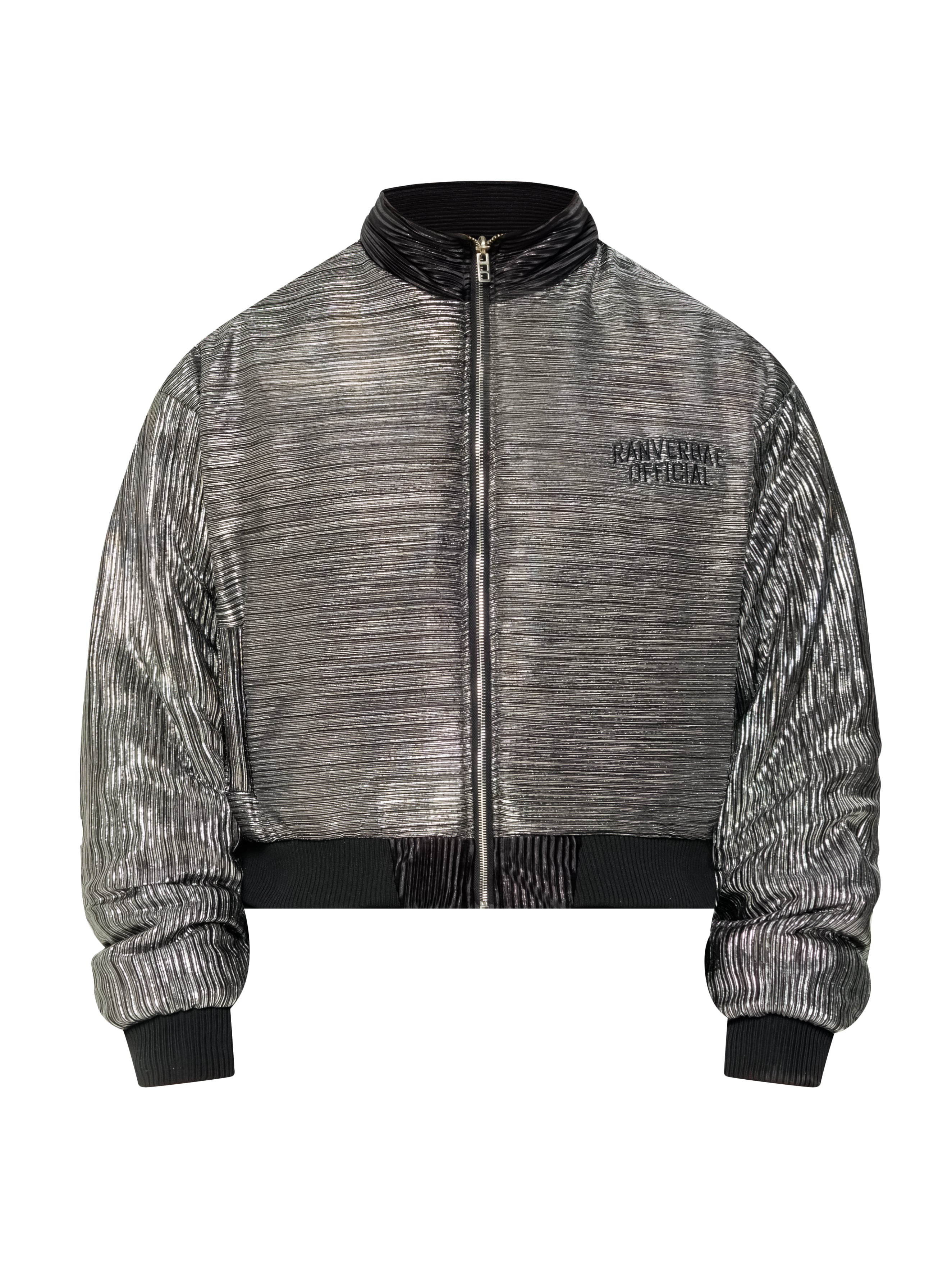 RVB Shinka Shift Reversible Bomber Jacket Silver Vietnamese Streetwear