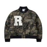 Varsity Bomber Jacket Khaki