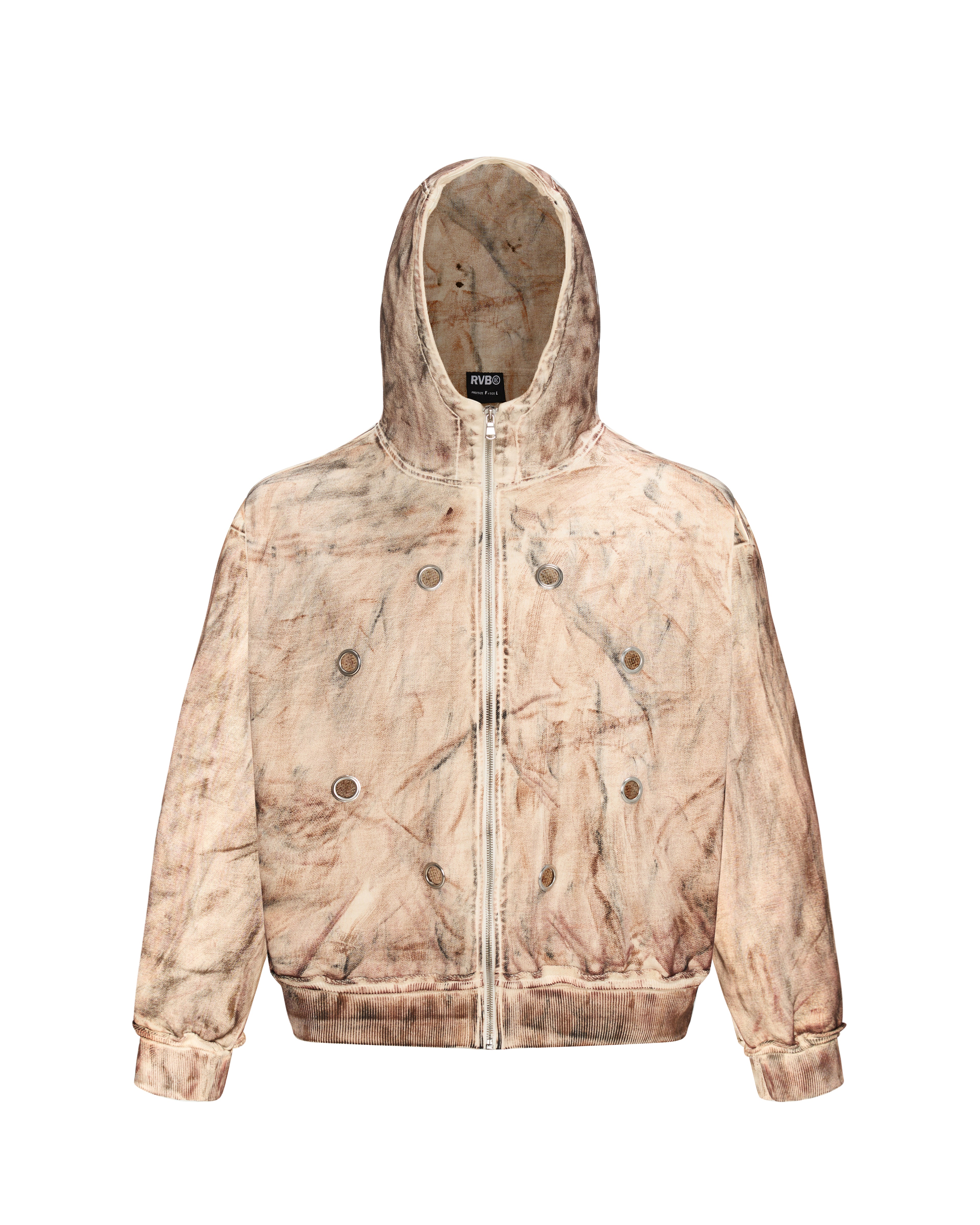 RVB Celestial Rusted Baggy Hoodie Vietnamese Streetwear