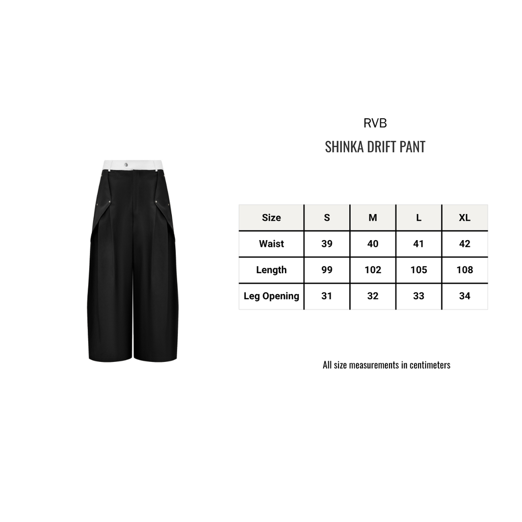 RVB Shinka Drift Oversized Pant Black Vietnamese_Streetwear