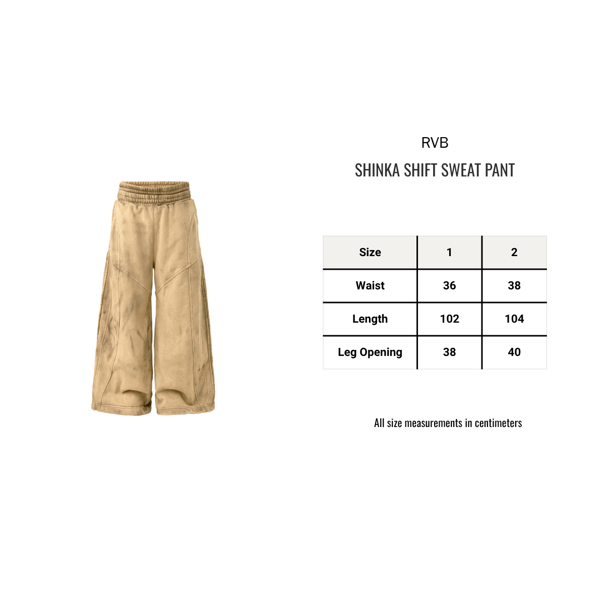 Shinka Shift Oversized Sweatpants Sand