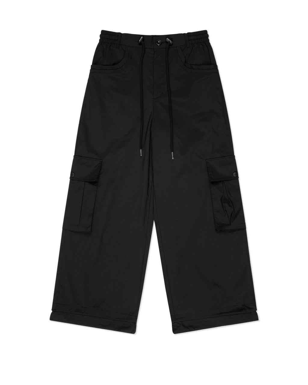 Sporty Nylon Cargo Pants