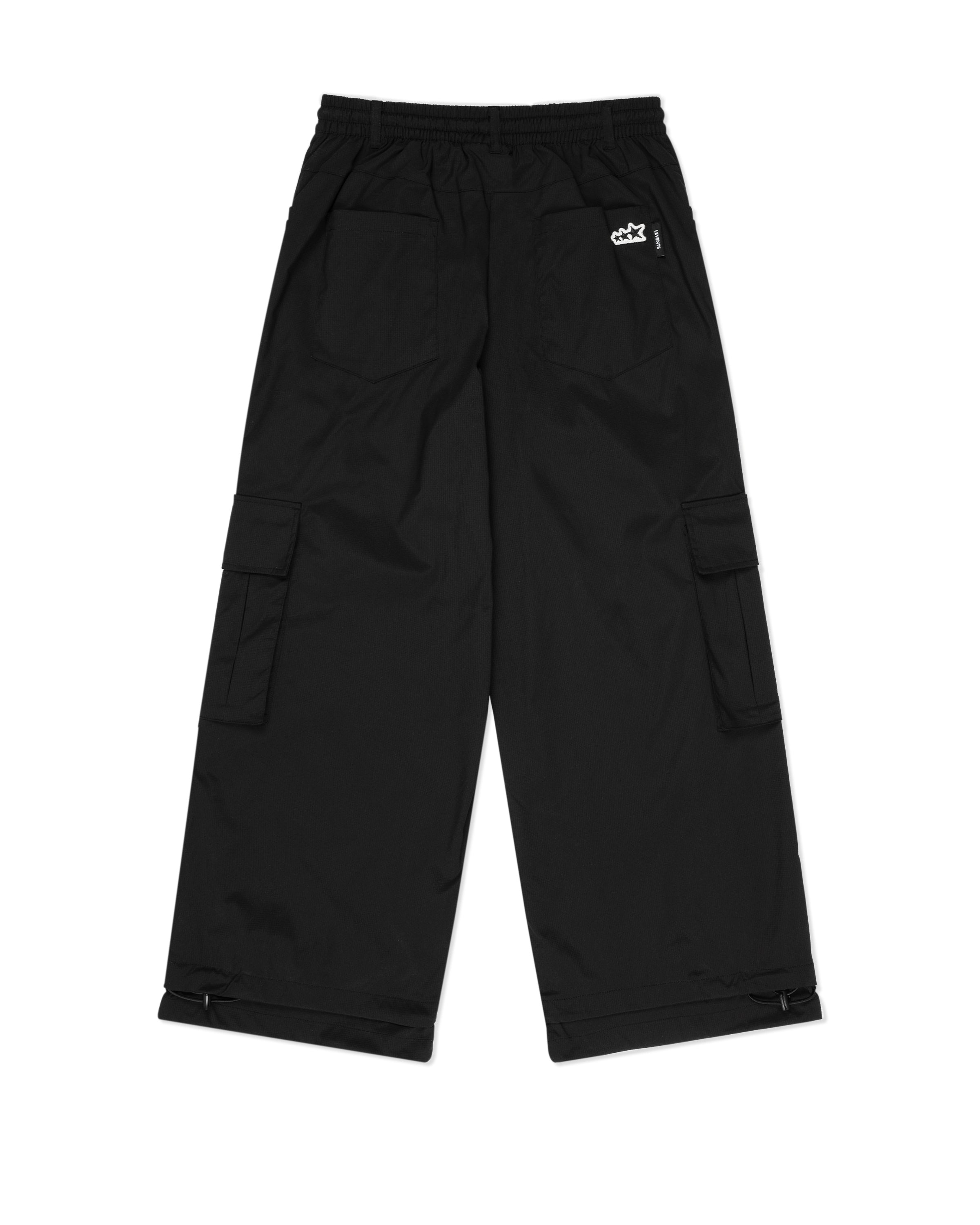 Sporty Nylon Cargo Pants