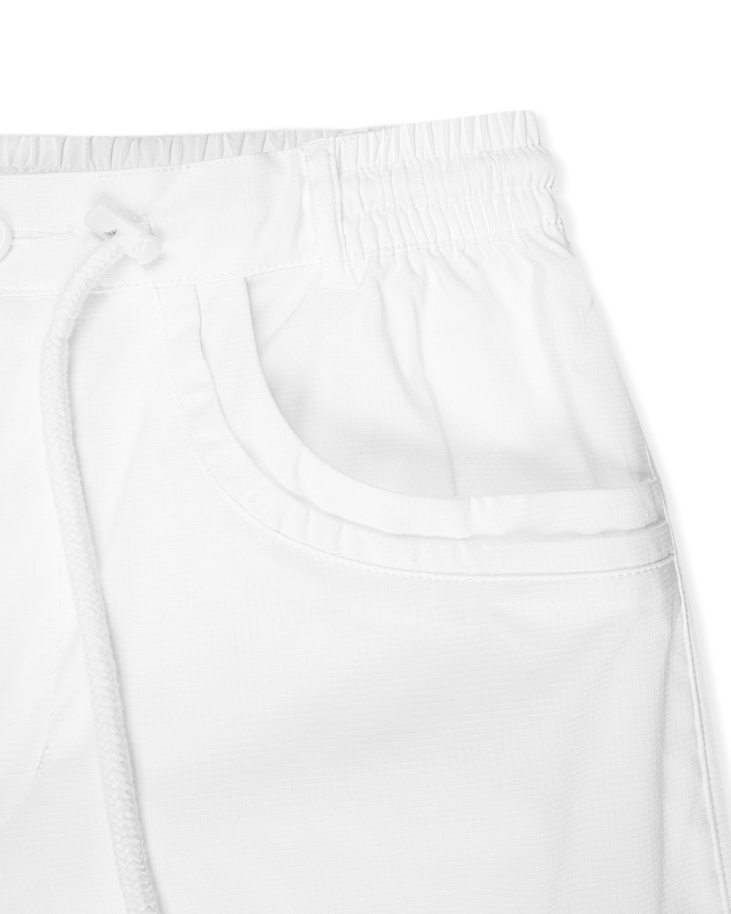 Sporty Nylon Cargo Pants