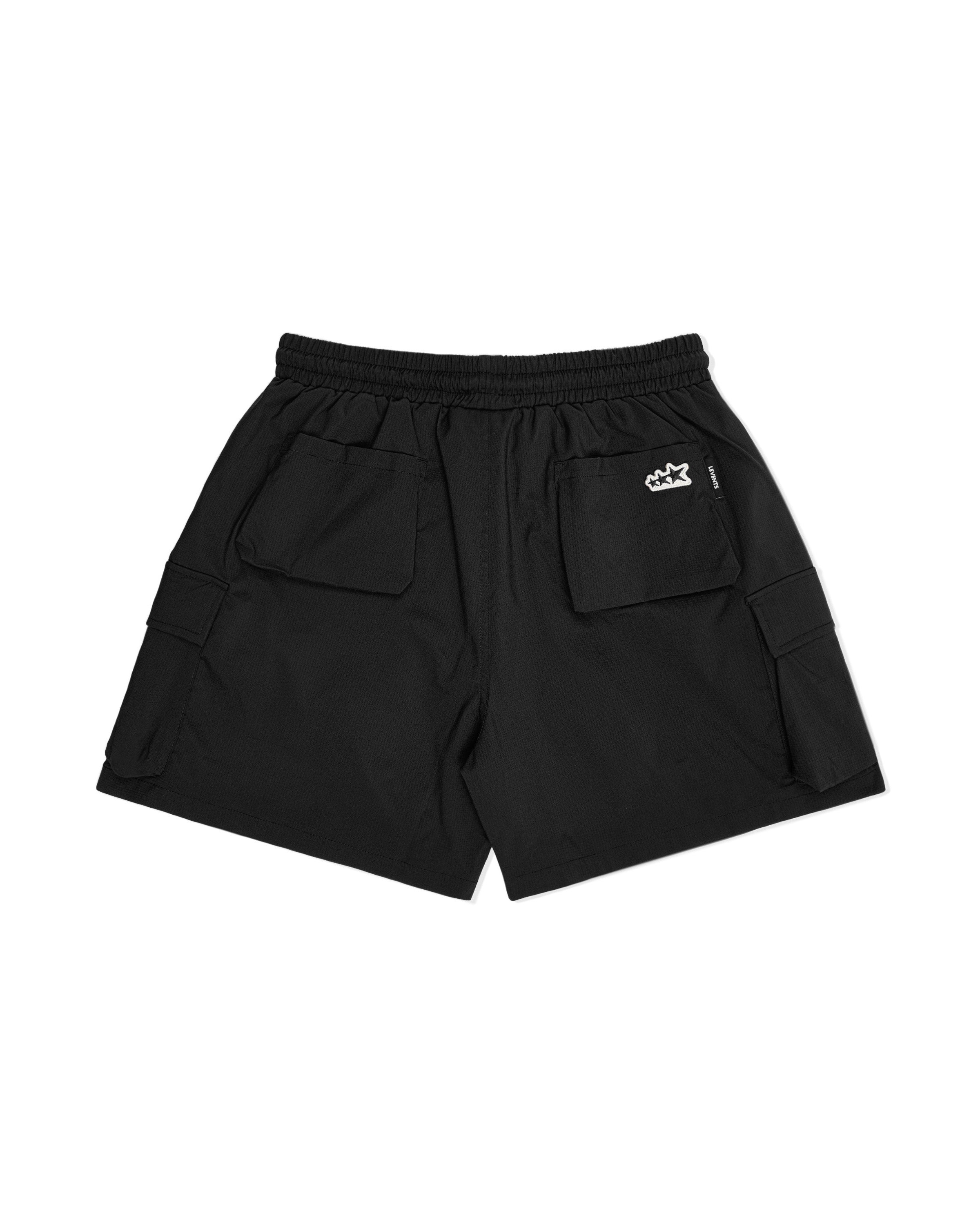 Sporty Nylon Cargo Shorts