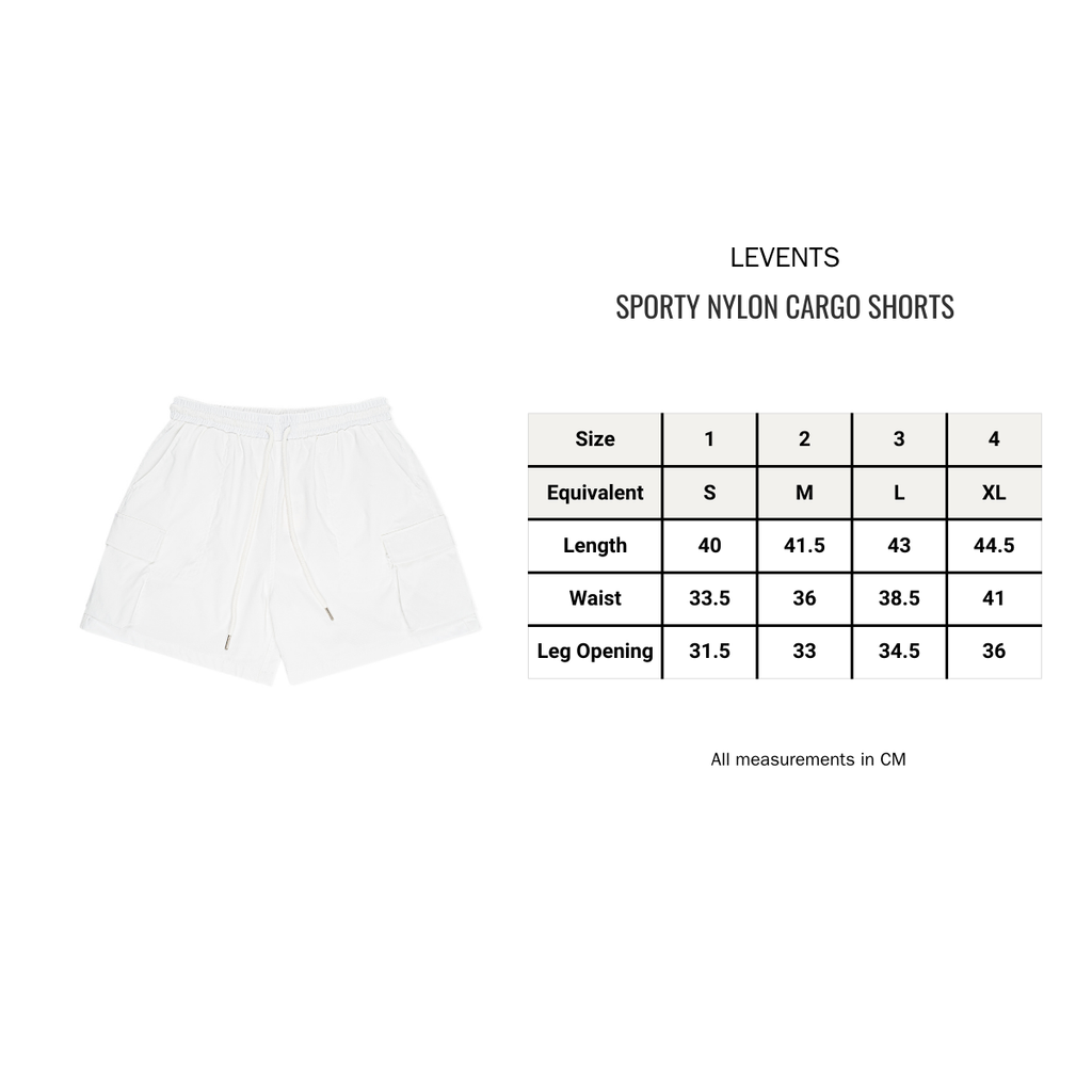 Sporty Nylon Cargo Shorts