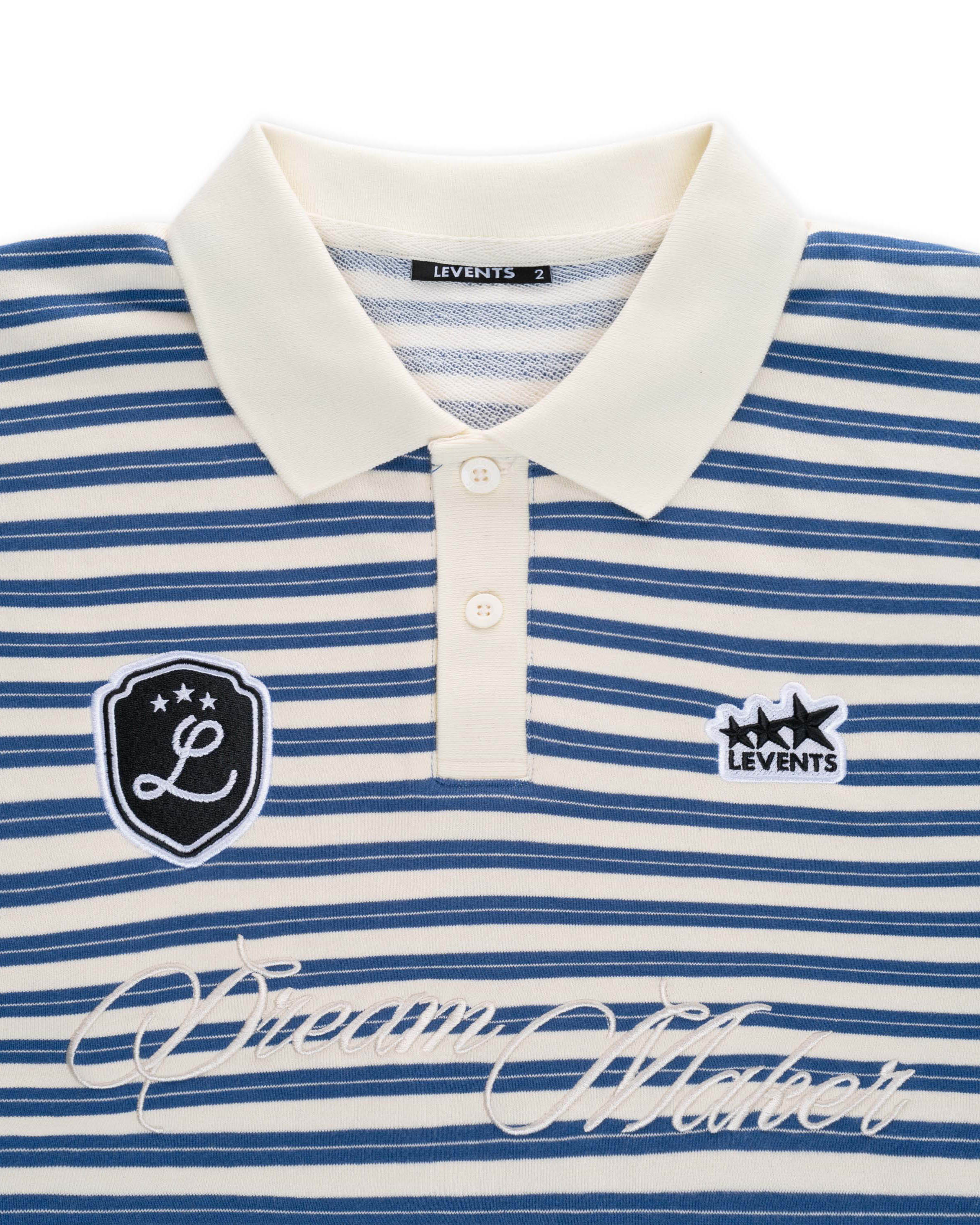 Striped Long Sleeve Polo Shirt