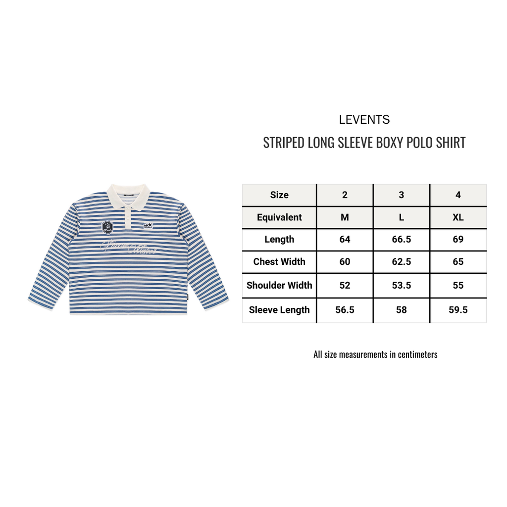 Striped Long Sleeve Polo Shirt