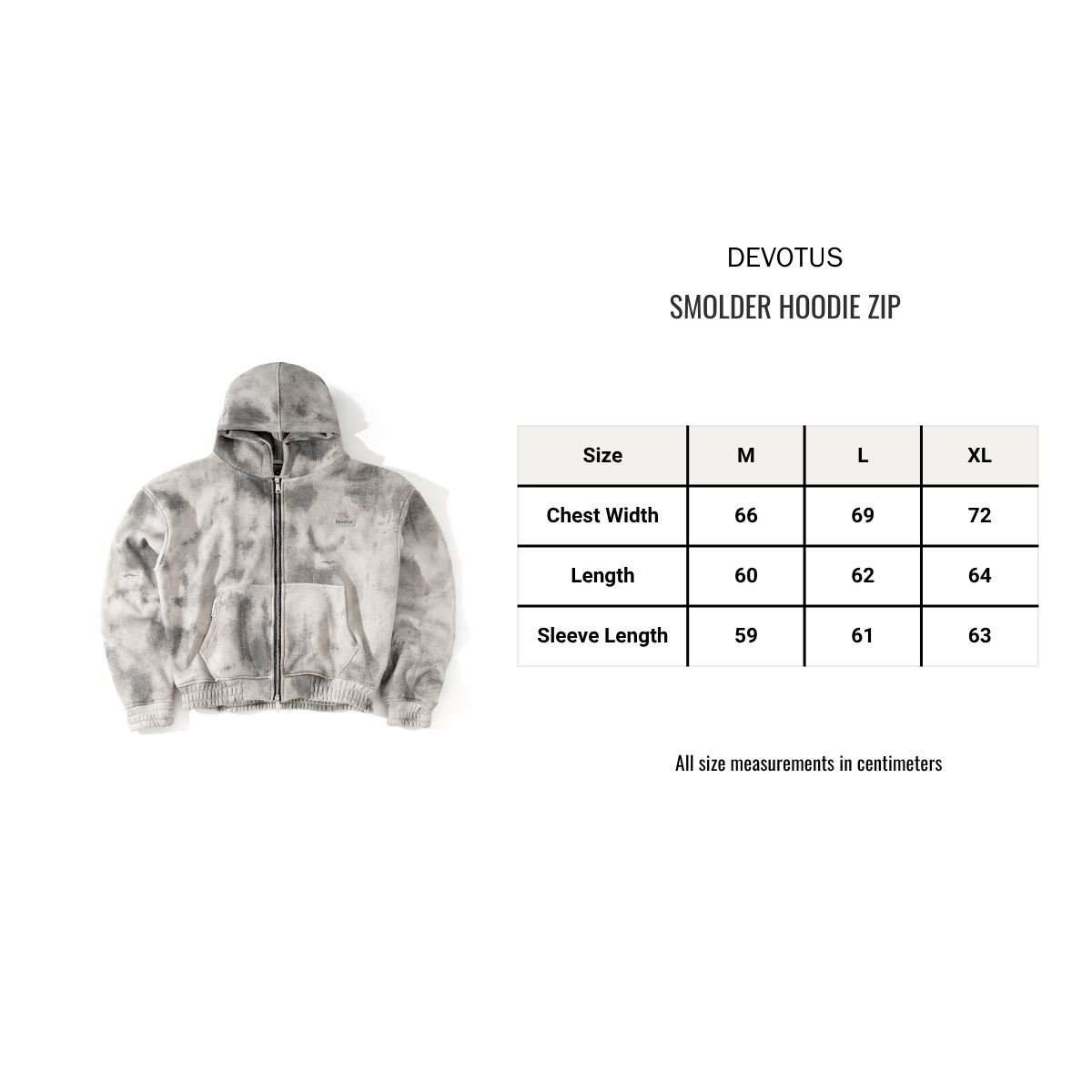 DEVOTUS Smolder Zip Boxy Hoodie Vietnamese Streetwear