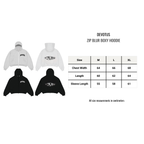 ZIP Blur Boxy Hoodie