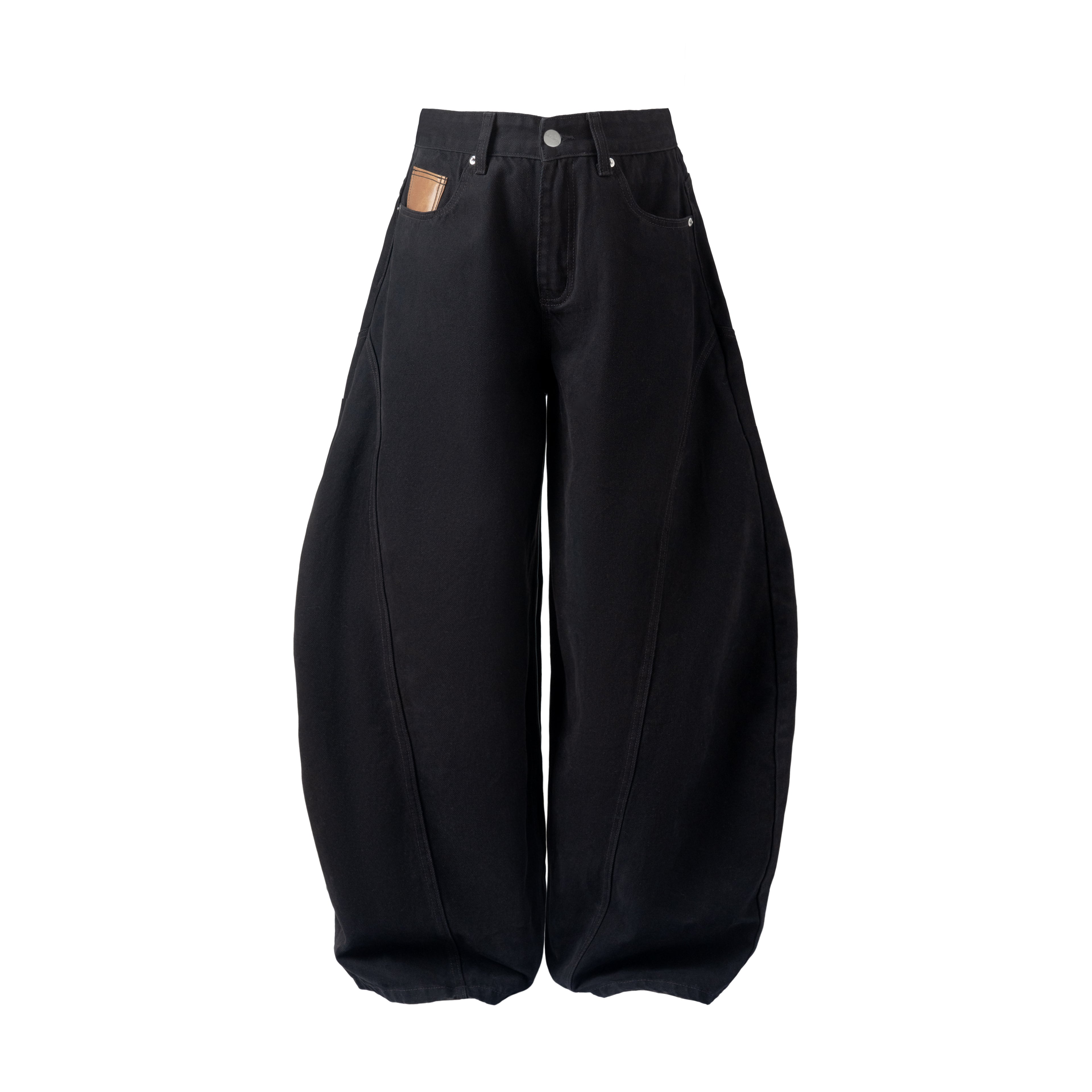 DEVOTUS Leather Pocket Jeans Vietnamese Streetwear