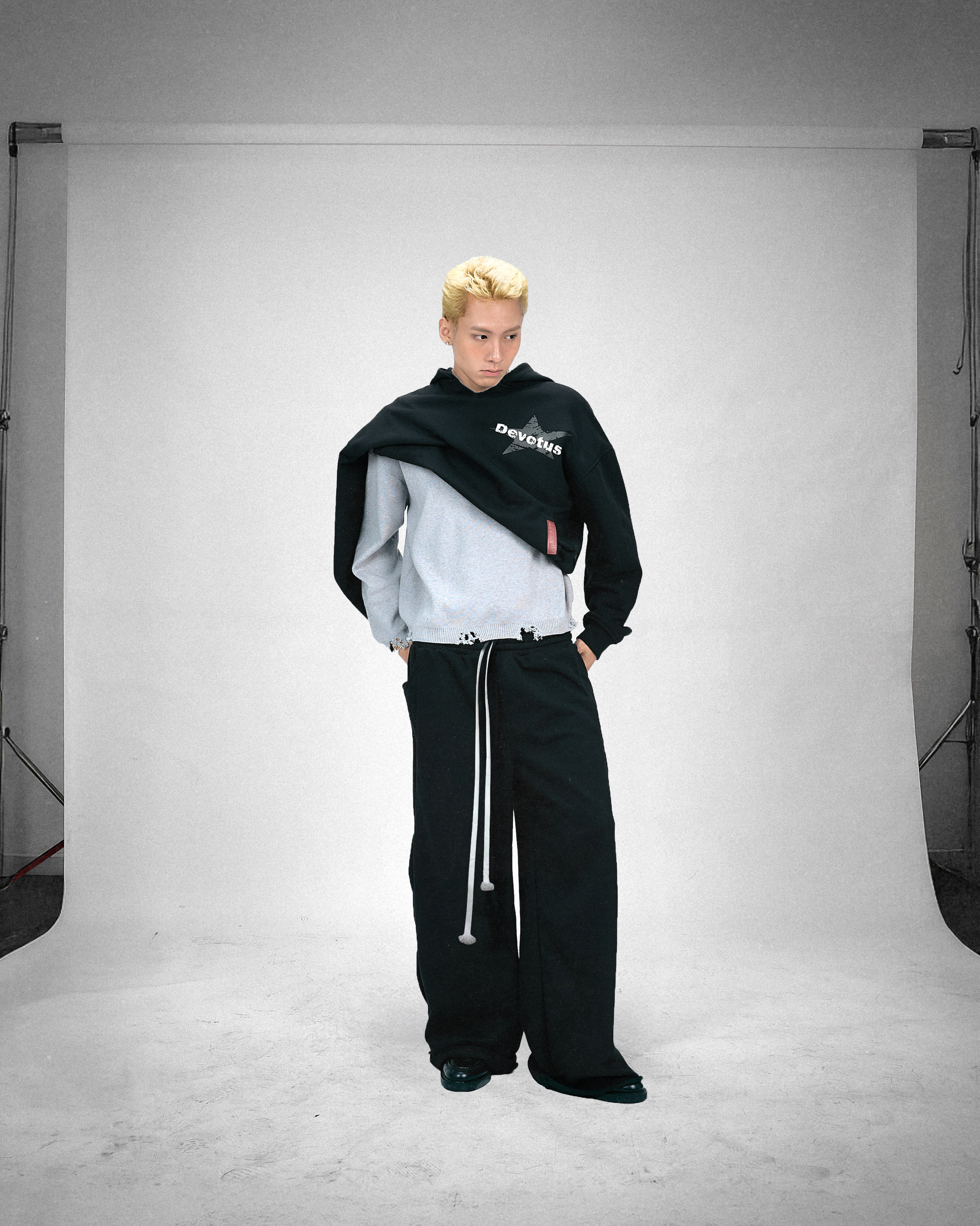 DEVOTUS Ashen Oversized Hoodie Vietnamese Streetwear