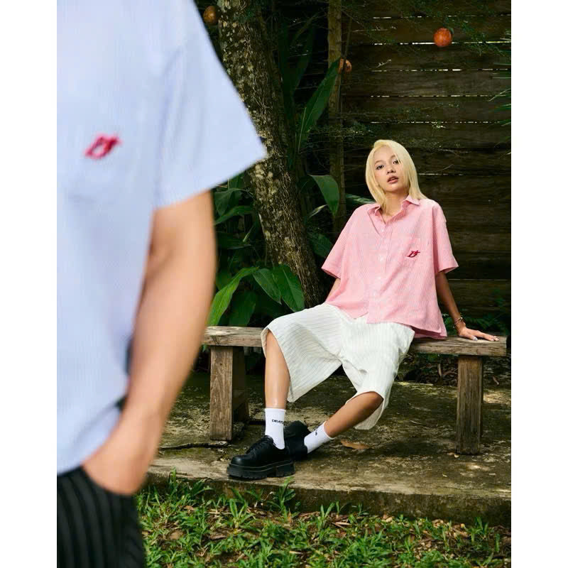DEVOTUS Oxford Boxy Shirt Vietnamese Streetwear