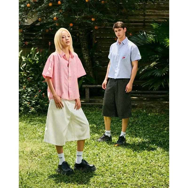 DEVOTUS Oxford Boxy Shirt Vietnamese Streetwear