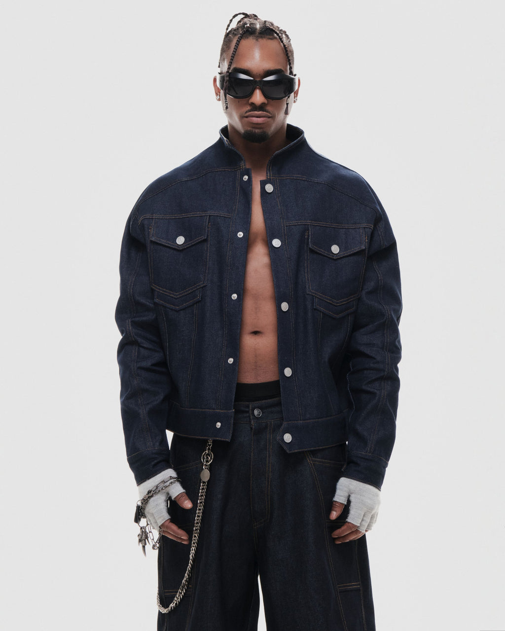 RVB Shinka Core Denim Jacket Boxy Jacket Blue Vietnamese Streetwear