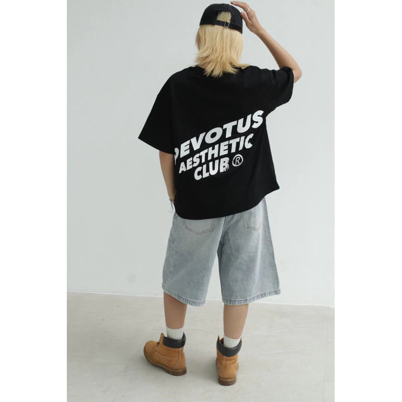 DEVOTUS Metallic Boxy T-Shirt Vietnamese Streetwear