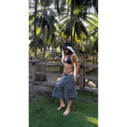 DEVOTUS Strap Cargo Wide Leg Shorts Vietnamese Streetwear