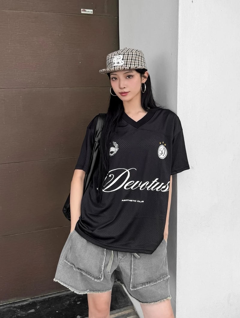 DEVOTUS Jersey Mesh Boxy Vietnamese Streetwear
