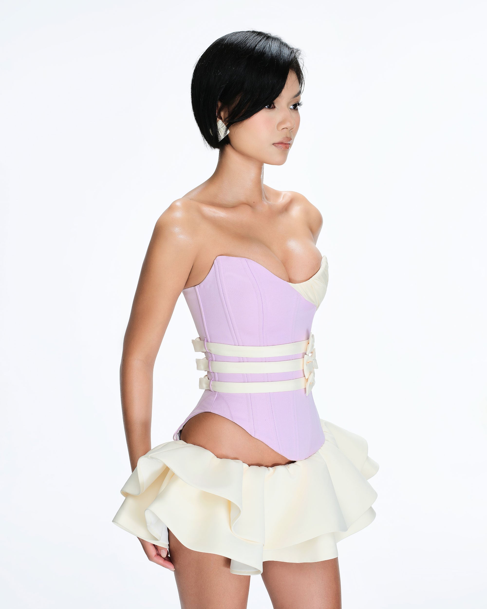 Flury Silk Corset Dress