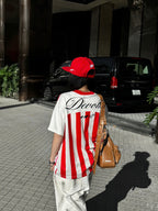 Jersey Mesh Boxy Red